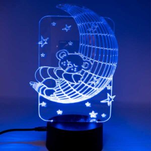 Acryl Nachtlicht Mond LED Beleuchtung RGB