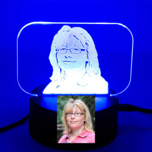 Acryl Laserbild LED Beleuchtung RGB personalisiert