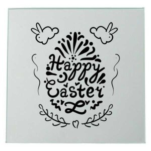 Happy Eastern Spiegel Lasergravur