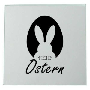 Osterhase Frohe ostern Spiegel Lasergravur