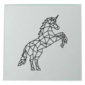 Einhorn Spiegel Lasergravur