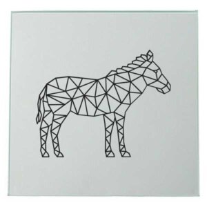 Zebra Spiegel Lasergravur