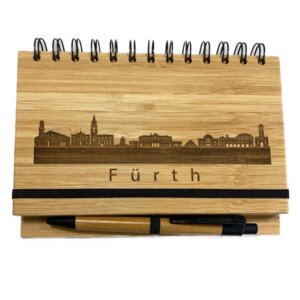 Notizbuch Bambus Skyline Fürth