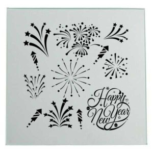 Silvester Feuerwerk Spiegel Lasergravur