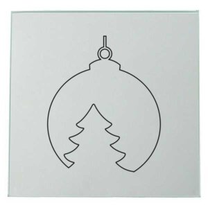 Weihnachtsbaum Kugel Spiegel Lasergravur