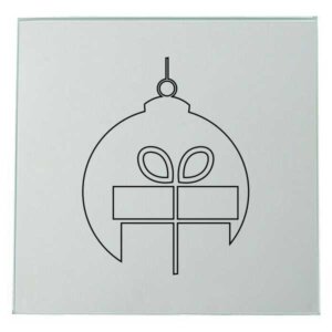 Weihnachtsbaum Kugel Spiegel Lasergravur