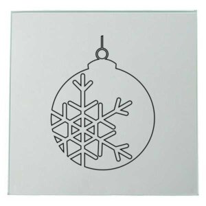 Weihnachtsbaum Kugel Spiegel Lasergravur