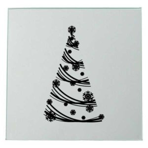 Weihnachtsbaum Spiegel Lasergravur