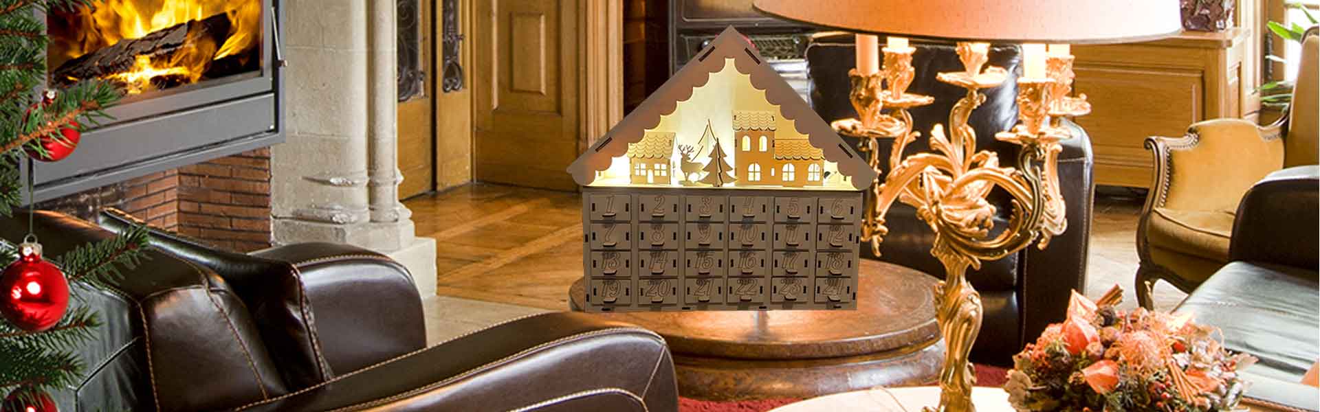 Adventskalender Gravur Sperrholz