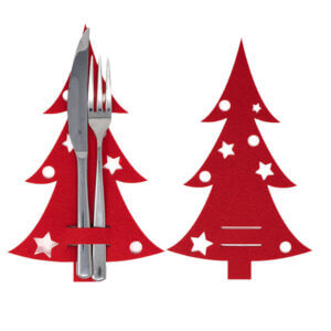 Besteckhalter Filz Weihnachtsbaum