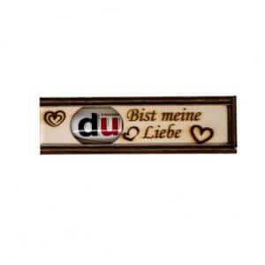 DU Geschenkbox, längste Praline, Geschenk, Sperrholz